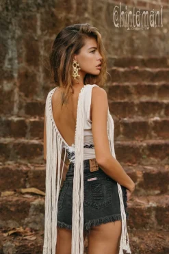 Apache Crop Top / Light Gray