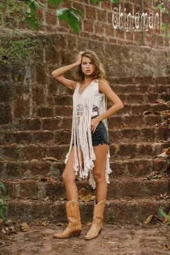 Apache Crop Top / Light Gray