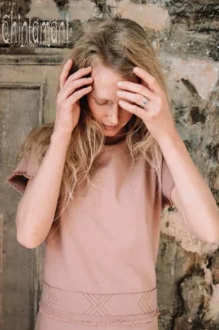 Asymmetric Midi Dress / Dusty Rose