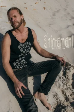 Atua Print Top / Black