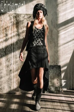 Atua Print Top / Black