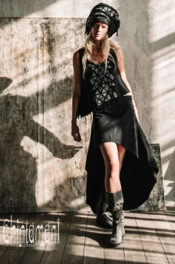 Atua Print Top / Black