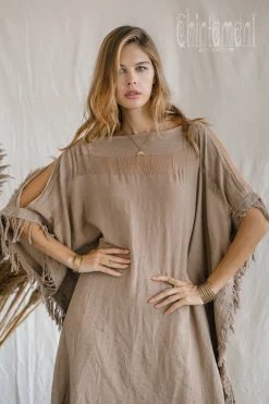 Beach Poncho Dress / Coffee