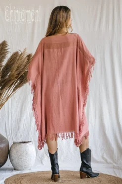 Beach Poncho Dress / Soft Pink