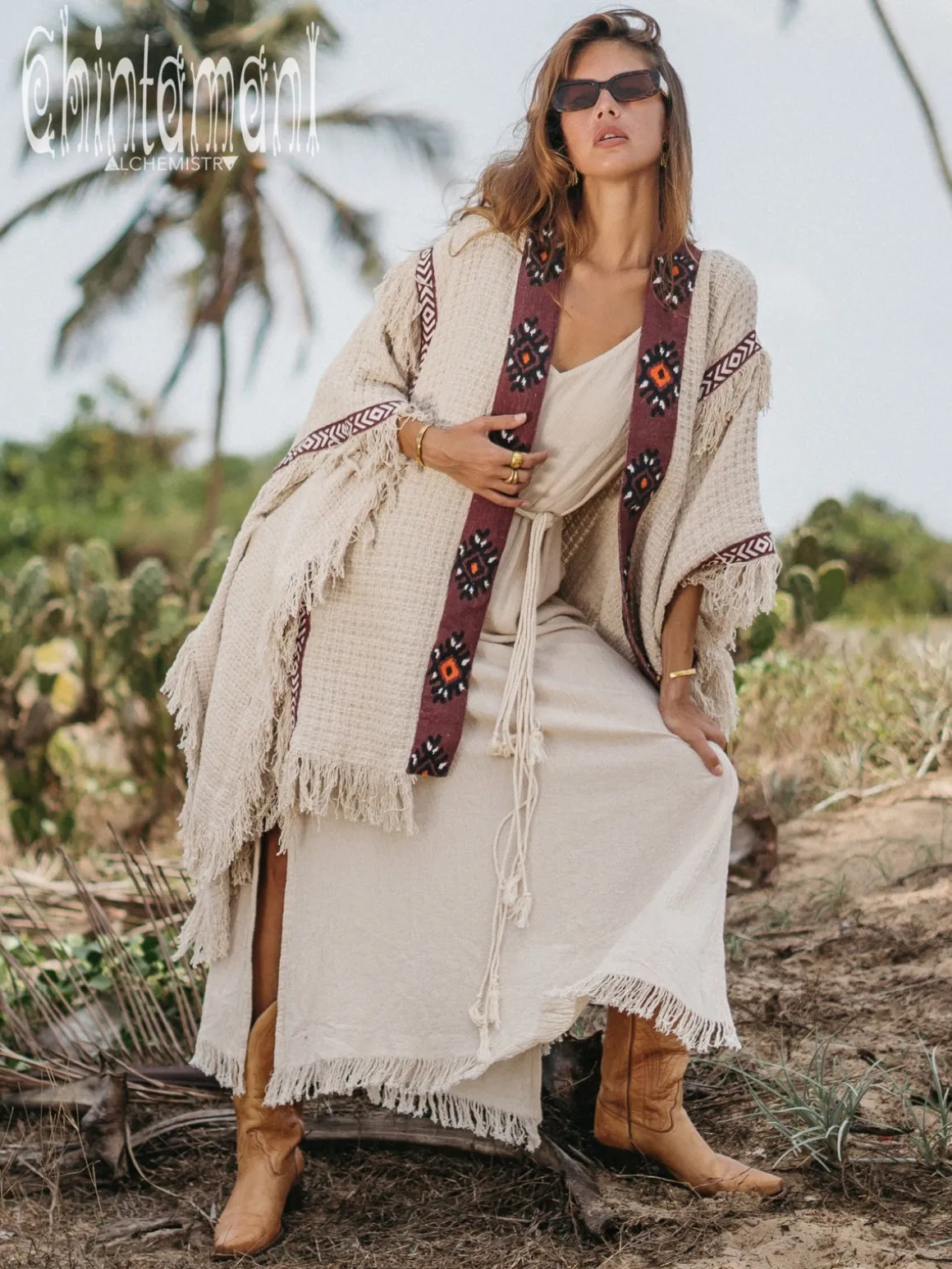 Berber Cotton Poncho