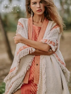 Berber Poncho Coat / Off White