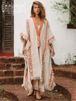 Berber Poncho Coat / Off White