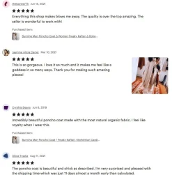 Bohemian Poncho Coat / Off White