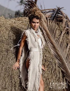 Boho Canvas Vest