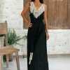Boho Fringed Dress / Black