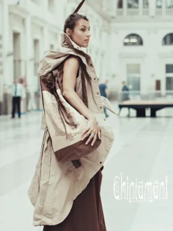 Canvas Torba Backpack / Beige Brown