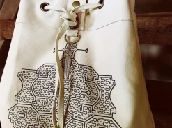 Canvas Torba Backpack / Shipibo Off White