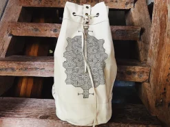 Canvas Torba Backpack / Shipibo Off White