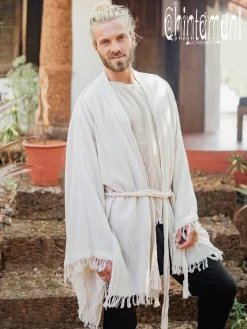 Cotton Kimono Robe / Off White