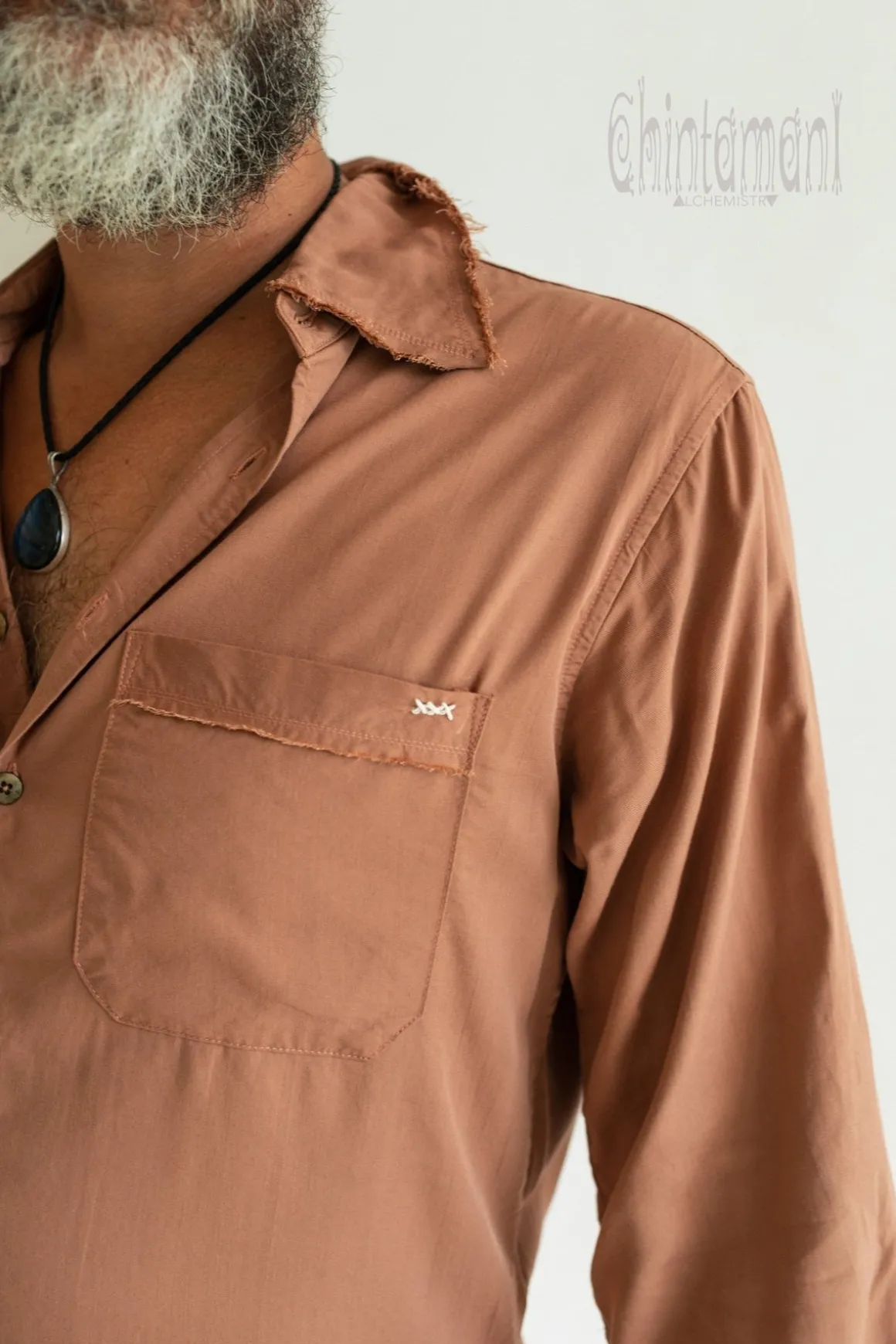 Cotton Men's Shirt / Dusty Pink