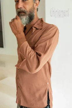 Cotton Men's Shirt / Dusty Pink