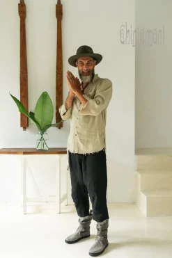 Cotton Men's Shirt / Sage