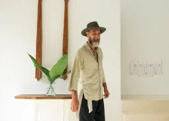 Cotton Men's Shirt / Sage