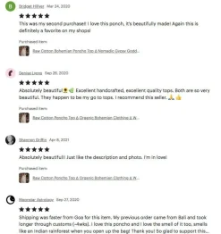 Cotton Poncho Top / Coffee