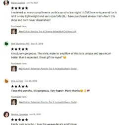 Cotton Poncho Top / Coffee