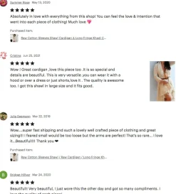 Cotton Sleeves Shawl / Off White