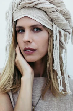 Cotton Wrap Shawl / Beige