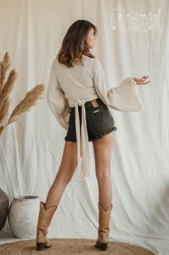 Cotton Wrap Top / Off White