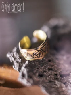 9 Elements Ring Brass