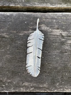 Feather Pendant Silver