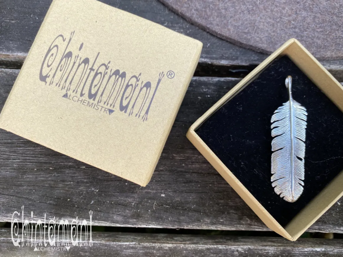Feather Pendant Silver