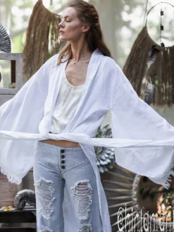 Flared Denim Pants / Blue