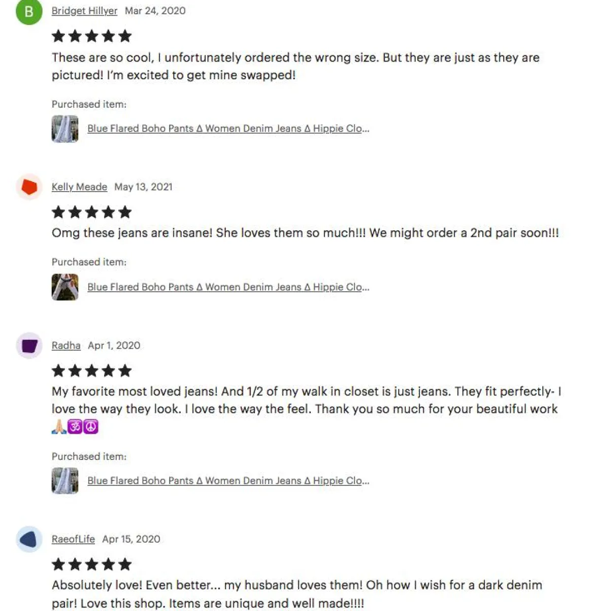 Flared Denim Pants / White