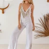 Fringed Jumpsuit / White