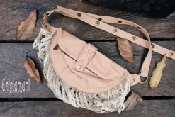 Fringy Banana Bag / Beige