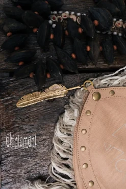 Fringy Banana Bag / Beige