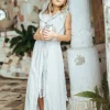 Girls Linen Tunic / Grey