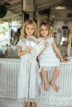 Girls Linen Tunic / Grey