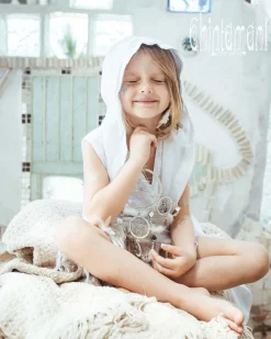 Girls Linen Tunic / White