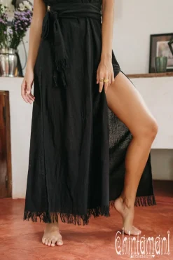 Goan Wrap Dress / Black