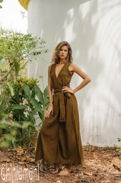 Goan Wrap Dress / Brown