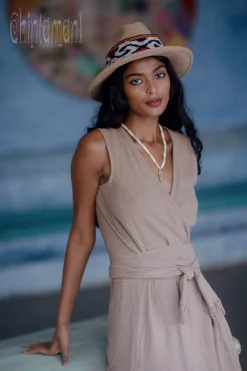 Goan Wrap Dress / Coffee