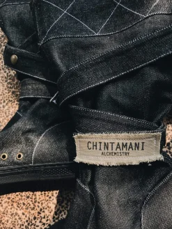 High Denim Boots / Black