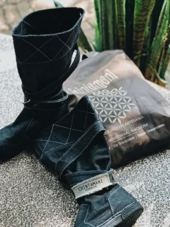 High Denim Boots / Black