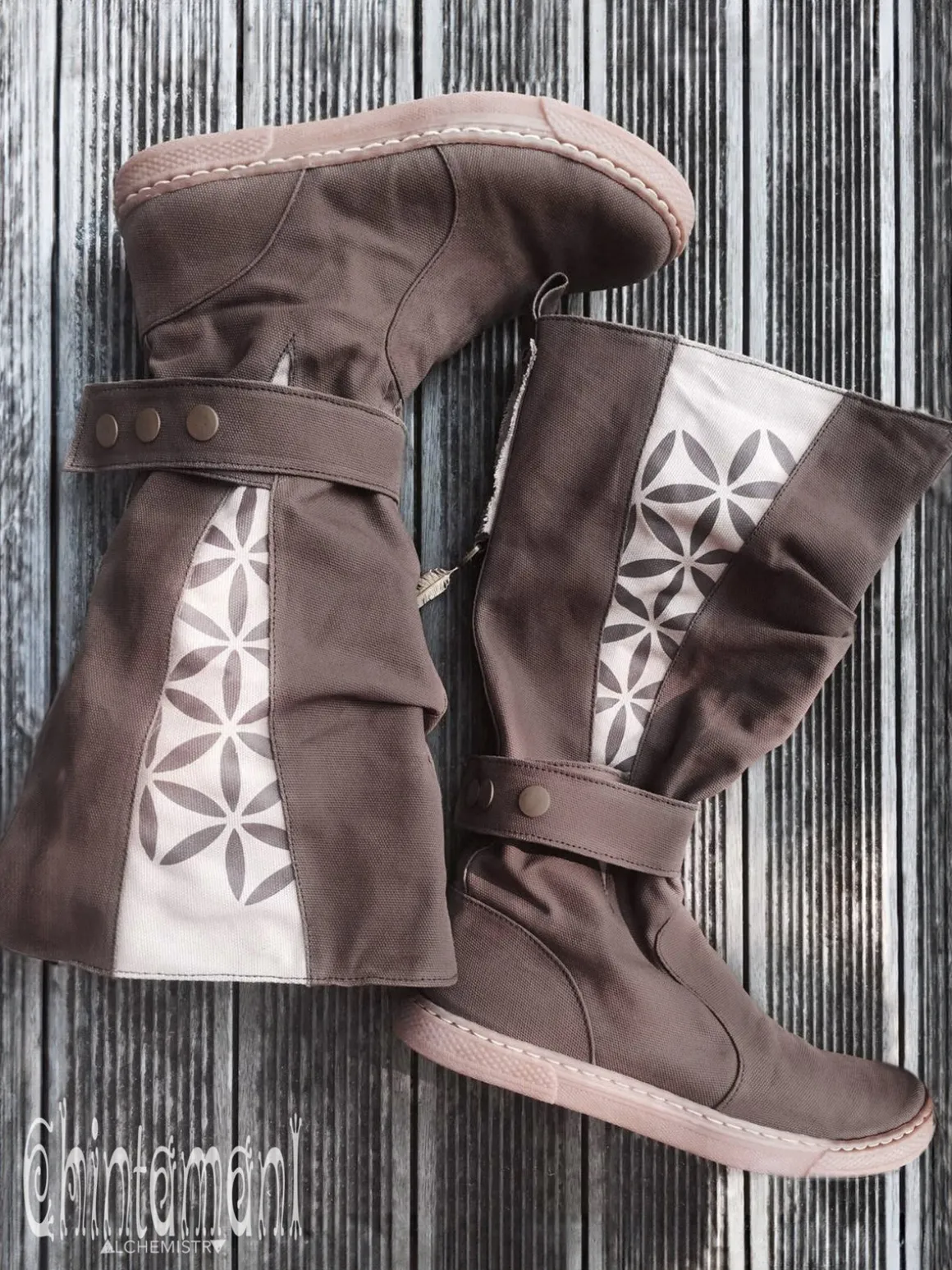 High Flower Boots / Brown