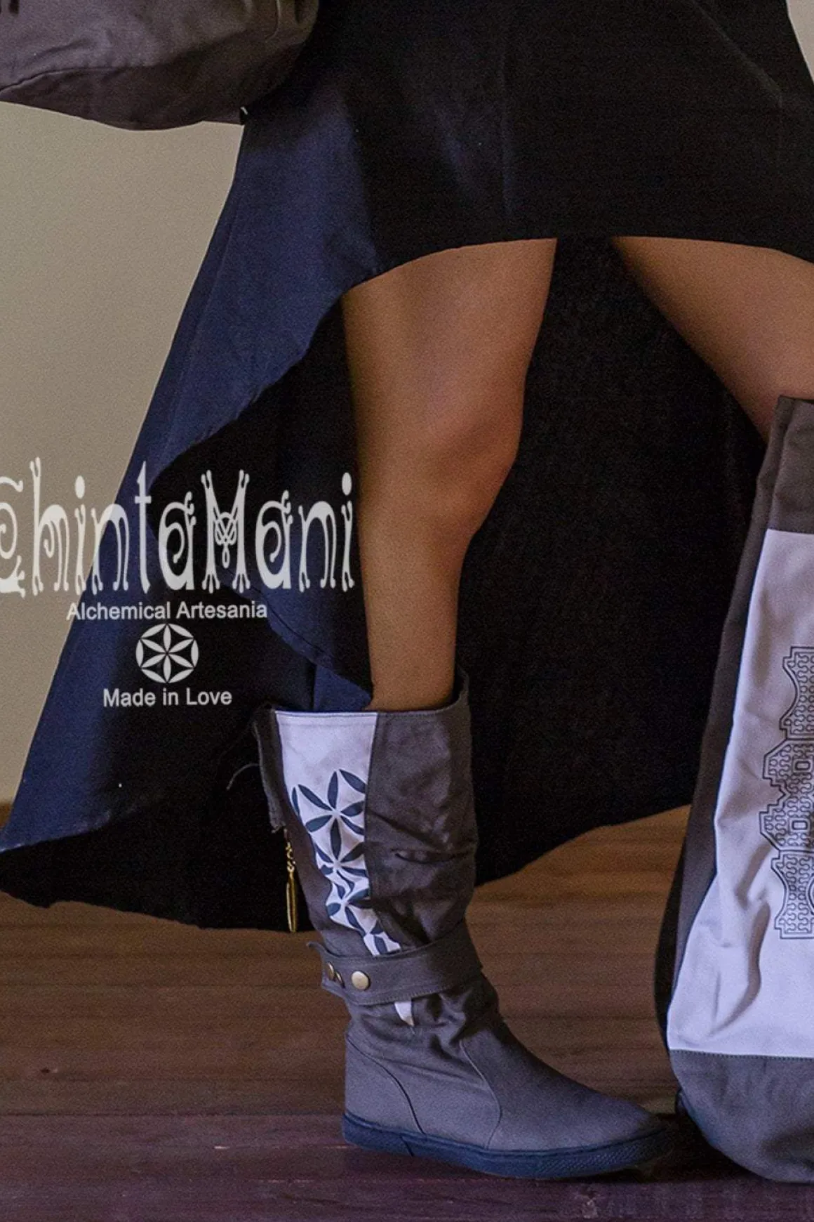 High Flower Boots / Grey