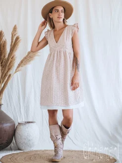 High Tribal Boots / Beige