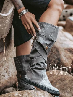 High Tribal Boots / Grey