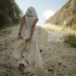 Hooded Shirt Dress / Off White