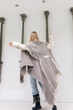 Jacquard Cotton Coat / Black & White