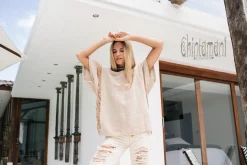 Linen & Silk Shirt / Beige